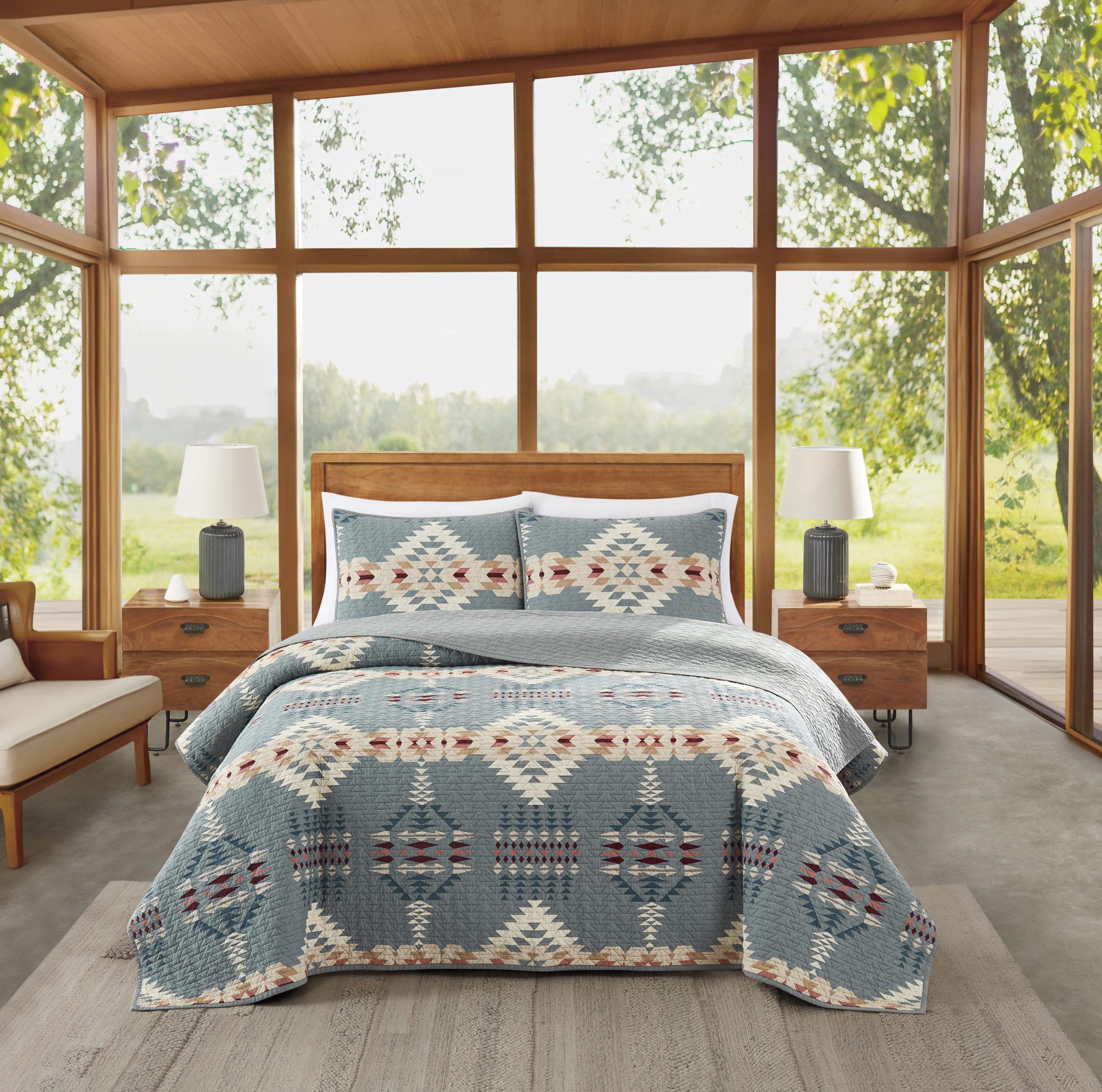 Amazon.com: Pendleton Quilt Set – 100% Cotton 3 Piece Quilt Set
